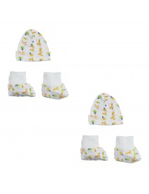 Caps, Booties - 4 pc Set 