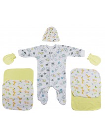 Sleep-n-Play, Cap, Mittens and Washcloths - 7 pc Set