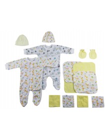 Sleep-n-Plays, Caps, Mittens and Washcloths - 14 pc Set