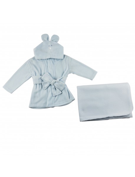 Fleece Robe and Blanket - 2 pc Set
