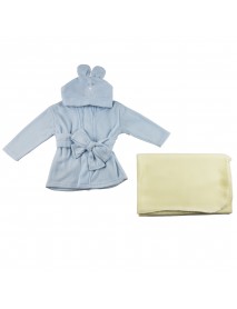 Fleece Robe and Blanket - 2 pc Set