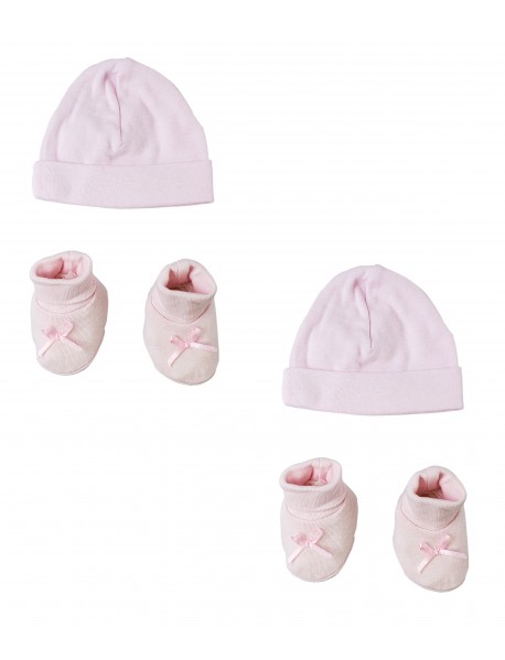 Preemie Cap and Bootie - 4 pc Set