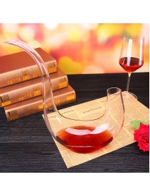 800ML Bottle Mouth Oblique-Harp Crystal Lead Free Pouring Alcohol Decanters