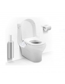 Bathroom Non-Electric Bidet Attachment for Home Mechanical Toilet Seat with Self-Cleaning Retractable Nozzle Water Pressure Adjustment