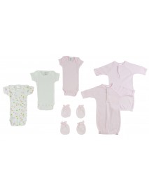 Preemie Girls Onezies, Gowns and MIttens