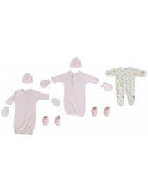 Preemie Girls Sleep-n-Play, Gowns, Caps, Booties and MIttens