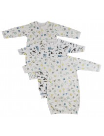 Girls Print Infant Gowns - 3 Pack