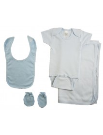 Blue 4 Piece Baby Clothes Set