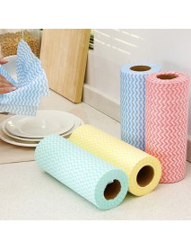 25 Pcs/Roll Non-woven Kitchen Cleaning Cloths Disposable Multi-functional Rags Wiping Scouring Pad Furniture Kitchenware Wash Towel Dishcloth