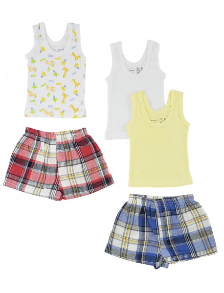 Boys Tank Tops and Boxer Shorts