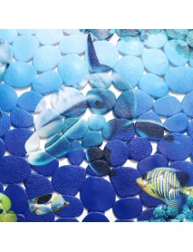 35x70cm Dolphin Underwater World Bathroom Bath Shower Non Slip Rug Door Floor Mat Carpet Pad Home Decoration
