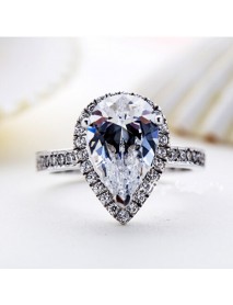 13x18mm Beautiful White Sapphire Pear Cut Lustrous Loose Gemstone Stone Gem Decorations