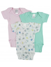 Short Sleeve One Piece 3 Pack