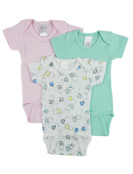 Short Sleeve One Piece 3 Pack