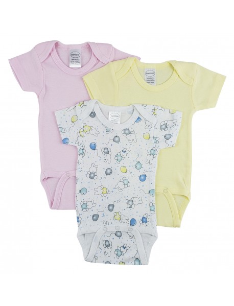 Short Sleeve One Piece 3 Pack