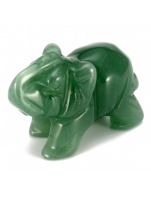 Carved Elephant Pocket Stone Crystals Figurine Statue Healing Craft Home Ornament