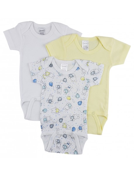 Short Sleeve One Piece 3 Pack