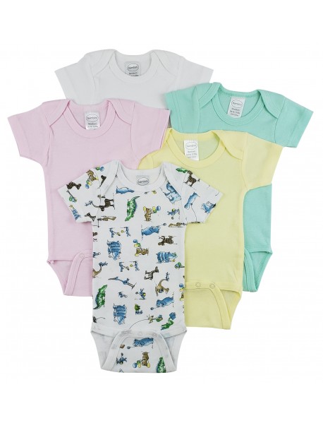 Short Sleeve One Piece 5 Pack
