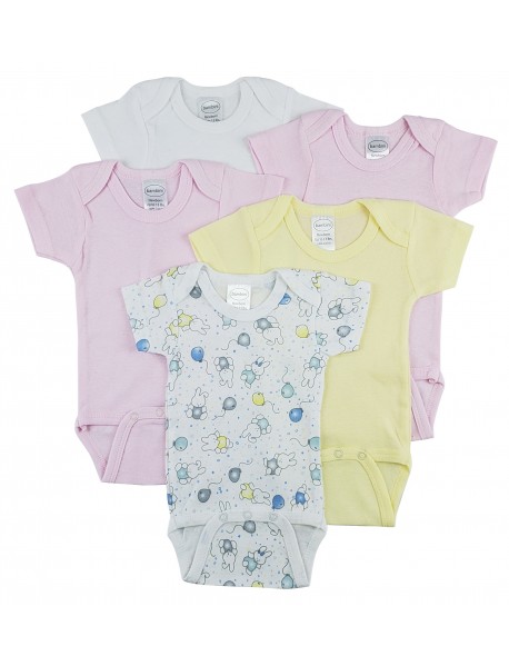 Short Sleeve One Piece 5 Pack