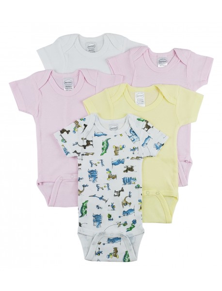 Short Sleeve One Piece 5 Pack