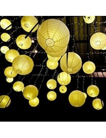 12/10/8/6 inch 20pcs White Paper Lanterns Chinese Japanese Round lampion for Wedding Party Decorations