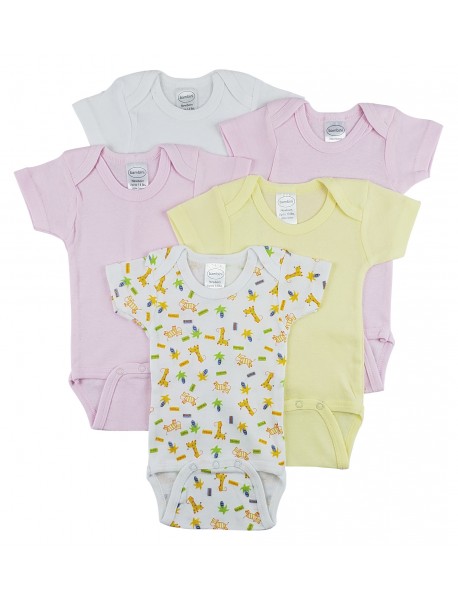 Short Sleeve One Piece 5 Pack