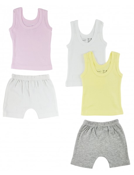 Girls Tank Tops and Shorts