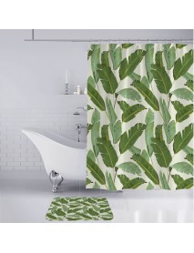 3D Digital Printing Waterproof Mildewproof Shower Curtain Bath Rug Mat Set Bathroom Environmentally No Fading Machine Washable