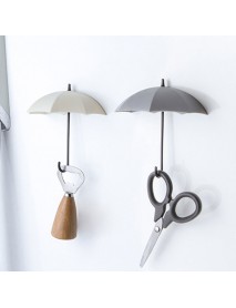 3Pcs Creative Umbrella Wall Hooks Pothook For Keys Hairpin Holder Organizer Decorative Organizer Home Decoration