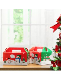 LOT 1/2/5pcs Kids Christmas Eve Apple Box Cake Candy Table Present Gift Boxes Cake Box Decorations