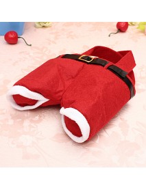 5/10 Christmas Santa Pants Candy Gift Bag Sweet Sack Holder Stocking Filler