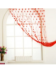 Lace Love Heart String Door Window Curtains Drapes Tassel Valance Decoration 100cm x 200cm