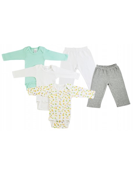 Infant Boys Long Sleeve Onezies and Track Sweatpants