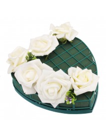 1-8 Pcs Heart Shape Flower Wet Foam Fresh Floral Bridal Wedding Party Car Table For Wedding Car Decorations