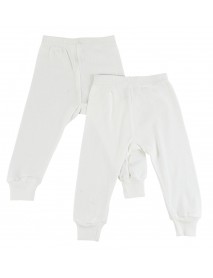 White Long Pants - 2 Pack