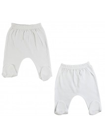 White Closed Toe Pants - 2 Pack