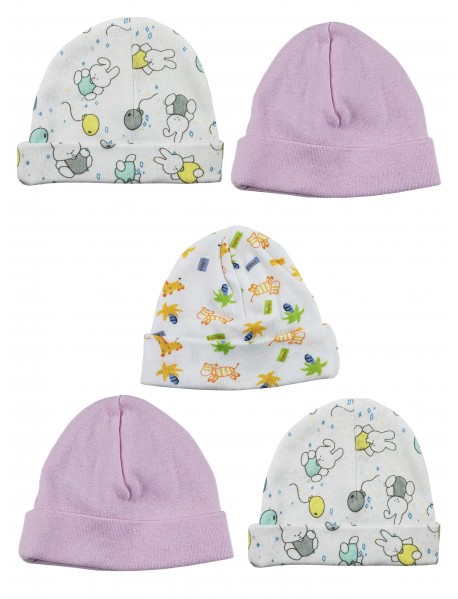 Girls Baby Cap (Pack of 5)