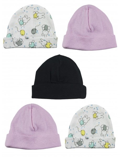 Girls Baby Cap (Pack of 5)