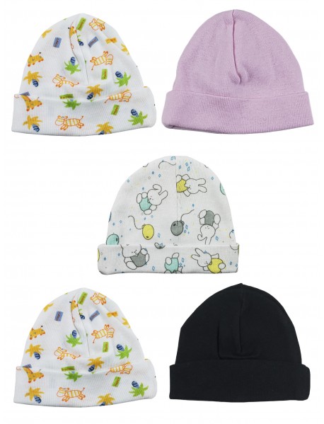 Girls Baby Cap (Pack of 5)
