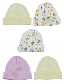 Girls Baby Cap (Pack of 5)