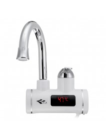 3000W Electric Heating Water Tap Temperature Display Hot Water Heater Faucet Home Bathroom