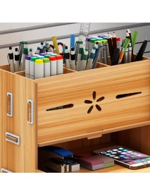 3 Colors Creative Pencil Pen Holder Storage Box Rack Desk Stationery Container Multifunctional Home/Office Desktop DIY Organizer