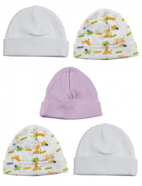 Girls Baby Cap (Pack of 5)