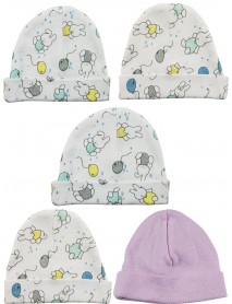 Girls Baby Cap (Pack of 5)