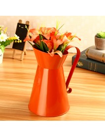 8 Inch Vintage Shabby Colorful Flower Vase Pitcher Jug Holder Wedding Home Decor