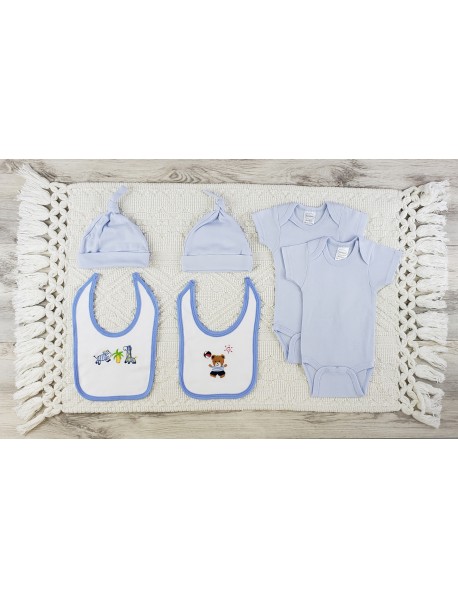 6 Pc Layette Baby Clothes Set