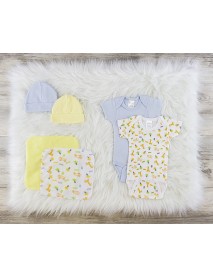 6 Pc Layette Baby Clothes Set