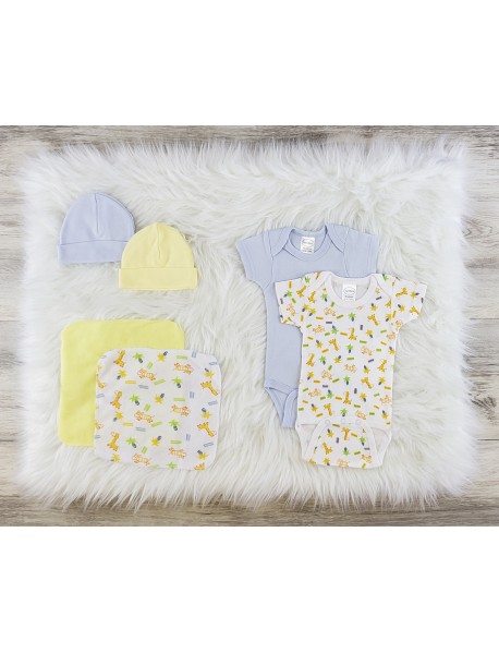 6 Pc Layette Baby Clothes Set