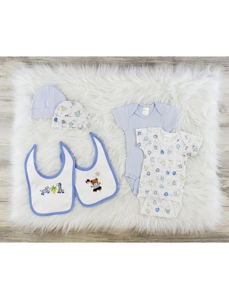 6 Pc Layette Baby Clothes Set