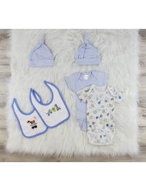 6 Pc Layette Baby Clothes Set